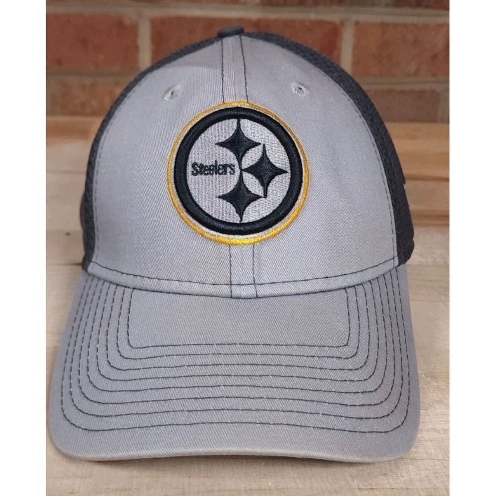 Pittsburgh Steelers Hat Size‎ M/L Gray New Era 39THIRTY NFL Stretch
